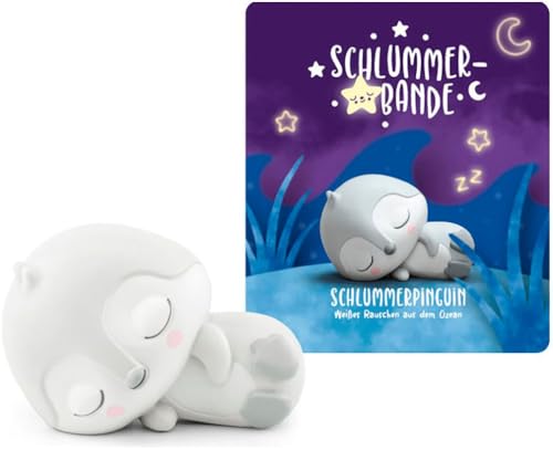 tonies Hörfigur für Toniebox, Schlummerbande - Schlummerpinguin - Weißes Rauschen aus dem Ozean, Hörspiel für Kinder ab 3 Jahren, Spielzeit ca. 120 Minuten