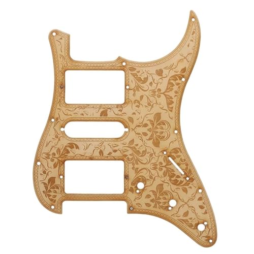 エレキギターピックガードセット SSH/HSH/SSS エレキギター用メープルプレート 配線済み ピックガード(For SSH)