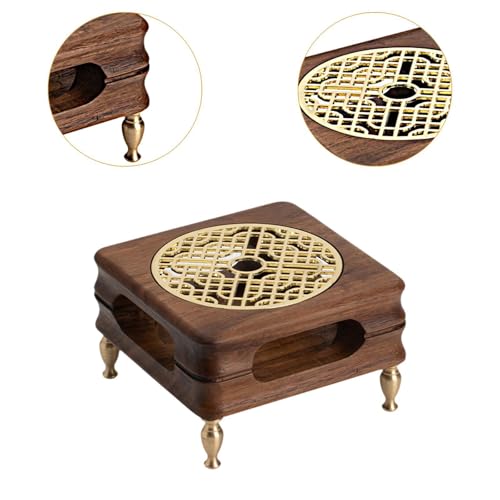 Chauffe-théière de salon en bois support bougie pour pause thé cocooning à la maison - 4