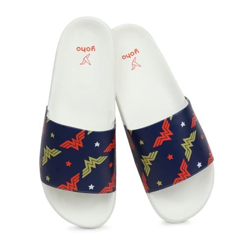 Image of YOHO Sliders for Women | Comfortable and Lightweight Slides | WB Cartoon & Comic Characters: Tom & Jerry, Big Bang Theory, Friends, Games of thrones and Wonder Woman Footwear for Girls