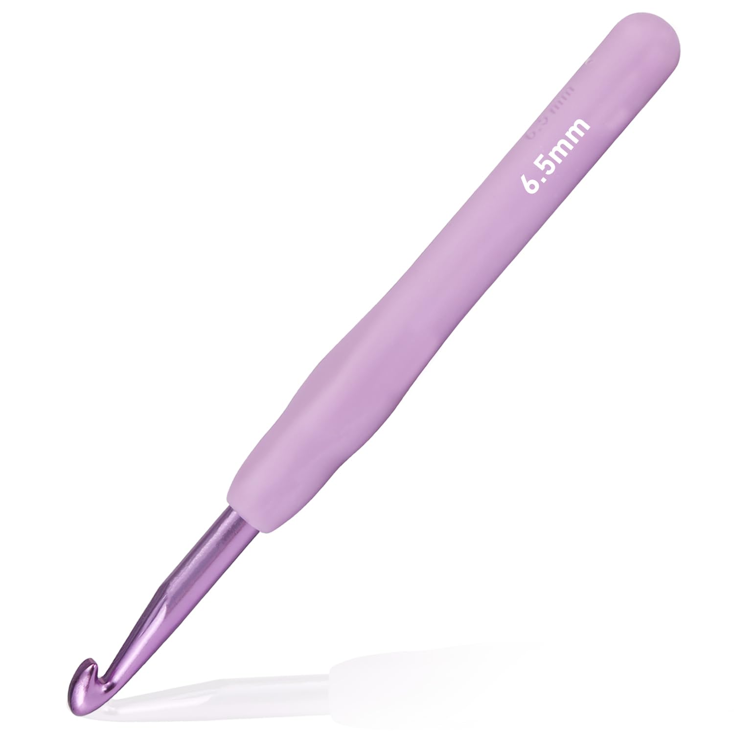 YOJOB Paquete de 1 gancho de ganchillo de 6,5 mm, súper suave y ergonómico para principiantes y avanzados (6,5 mm-K)