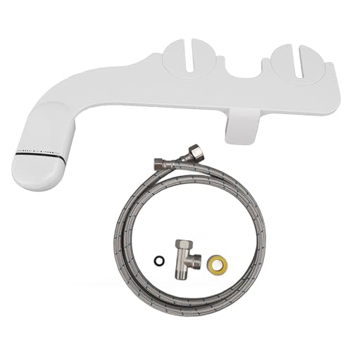 Accesorio de bidé para inodoro, pulverizador de inodoro con presión de agua ajustable, limpiador de bidé estándar europeo de 3/8 pulgadas para higiene del baño, Metal ABS