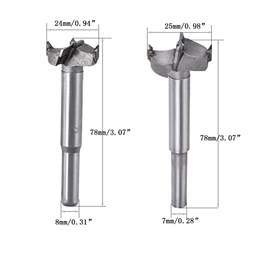 TA-VIGOR Forstner Wood Boring Drill Bits 24mm 25mm Dia - Image 2