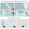 Collapsible Travel Kettle Electric Portable Foldable Kettle For Boiling Water Suitable For 110v 220v Dual Voltage For Tea Coffee 850w Small Mini Bpa Free Silicone Blue