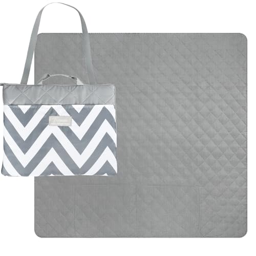 Tirrinia Waterproof Picnic Blanket - Sandfree Beach Lightweight Traveling Blanket, Portable Outdoor Blanket for Camping