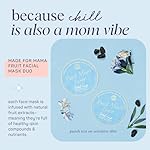 SpaLife Made for Mama Facial Mask Duo – Antioxidant Rejuvenating & Soothing Anti-Aging Facial Sheet Masks – Face Masks Skincare Set – Hydrating Face Masks – 10 Pack – Natural Fruit Extract Formulas - Image 4