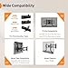 Perlegear Soundbar Mount with Adjustable Height, Sound bar Mount up to 15 lbs, Soundbar Mount Under or Above TV, Soundbar tv Mount Bracket with Detachable Long Extension Plates PGSM04B