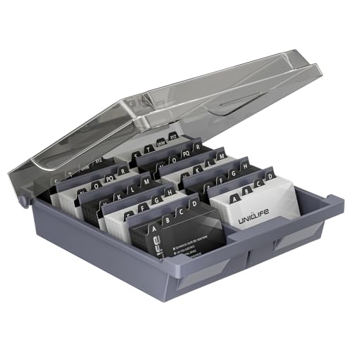 Uniclife Business Card Holder for Desk, Large Plastic Business Card