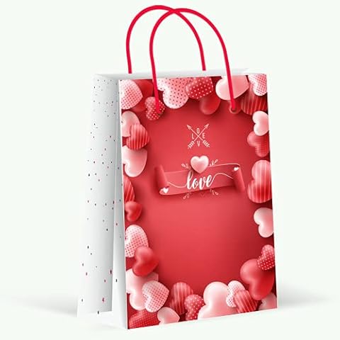 Premium Love, Wife, Anniversary, Women, Girl, Medium Gift Bags, New, Party Supplies, Decorations (2) Cover