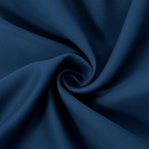 Image of LEMOMO Navy Thermal Blackout Curtains /38 x 84 Inch /Set of 2 Panels Room Darkening Curtains for Bedroom