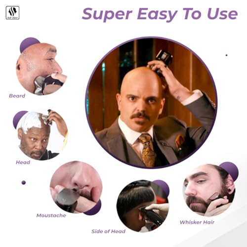 Skull Shaver Pitbull Gold PRO Electric Razor & Baby Beast Trimmer for Men - Best Bald Head Shaver and Beard Trimmer - Thumbnail 3
