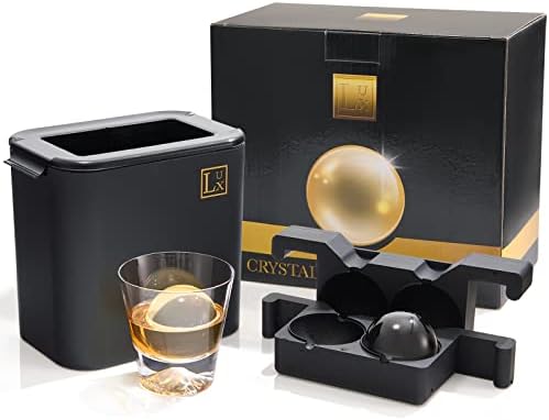 Sphere Ice Ball Maker Mold - Clear Ice Maker, Ice Ball Press - Whiskey Ice Ball Maker - Large Ice Cube Maker or Ice Press - Great for Ice Cube Molds for Cocktails