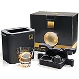 Sphere Ice Ball Maker Mold - Clear Ice Maker, Ice Ball Press - Whiskey Ice Ball Maker - Large Ice Cu