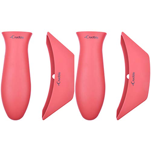Crucible Cookware Silicone Hot Handle Holder Set Of 4 (4-Pack Mix Red) #TOP12