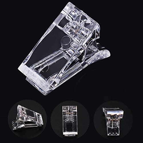 8Pcs Nail Tips Clip For Quick Building Polygel Plastic Finger Extension Transparent Nail Forms Plastic Clip For Diy Manicure Nail Art, Uv Led Builder Clamps #TOP2