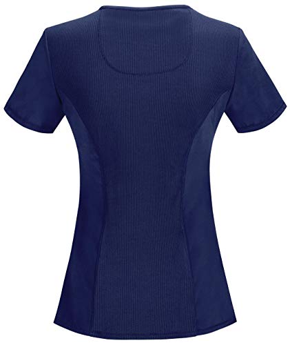 Cherokee Infinity Women Scrubs Top Mock Wrap 2625A, L, Navy #TOP1