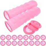 Angoily 100Pcs Anti-Static Protective Covers for Workshops Wound Protection Industrial Use Nail Art Comfortable Protection Sleeves Pink