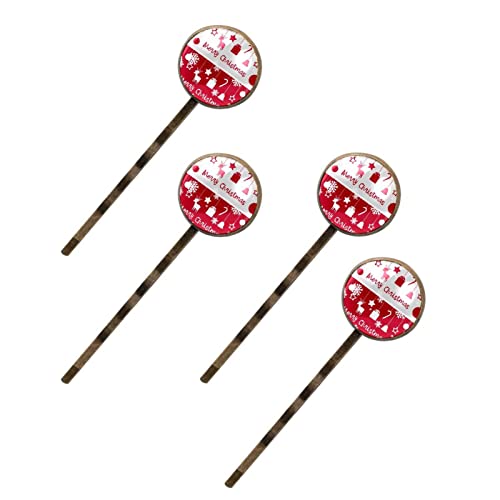 Épingles à cheveux femme motif cerf de Noël lot de 4 pinces