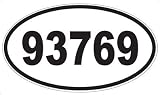 US Decal, Inc. Number 93769 Oval Sticker
