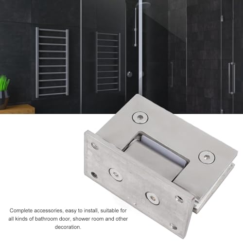 Charnière de porte de douche en acier inoxydable double ouverture design épuré