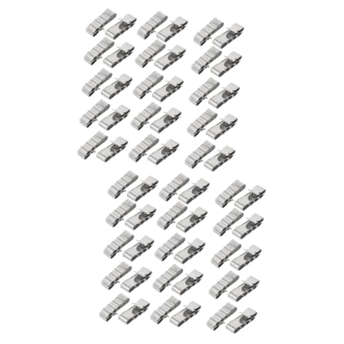 CIYODO 60 Pcs Photovoltaic Clamp Wire Clips Trailer Frame Cable Clips Solar Panel Cable Clips Pv Module Wire Management Trailer Wiring Clips Cable Clamp Stainless Steel Silver