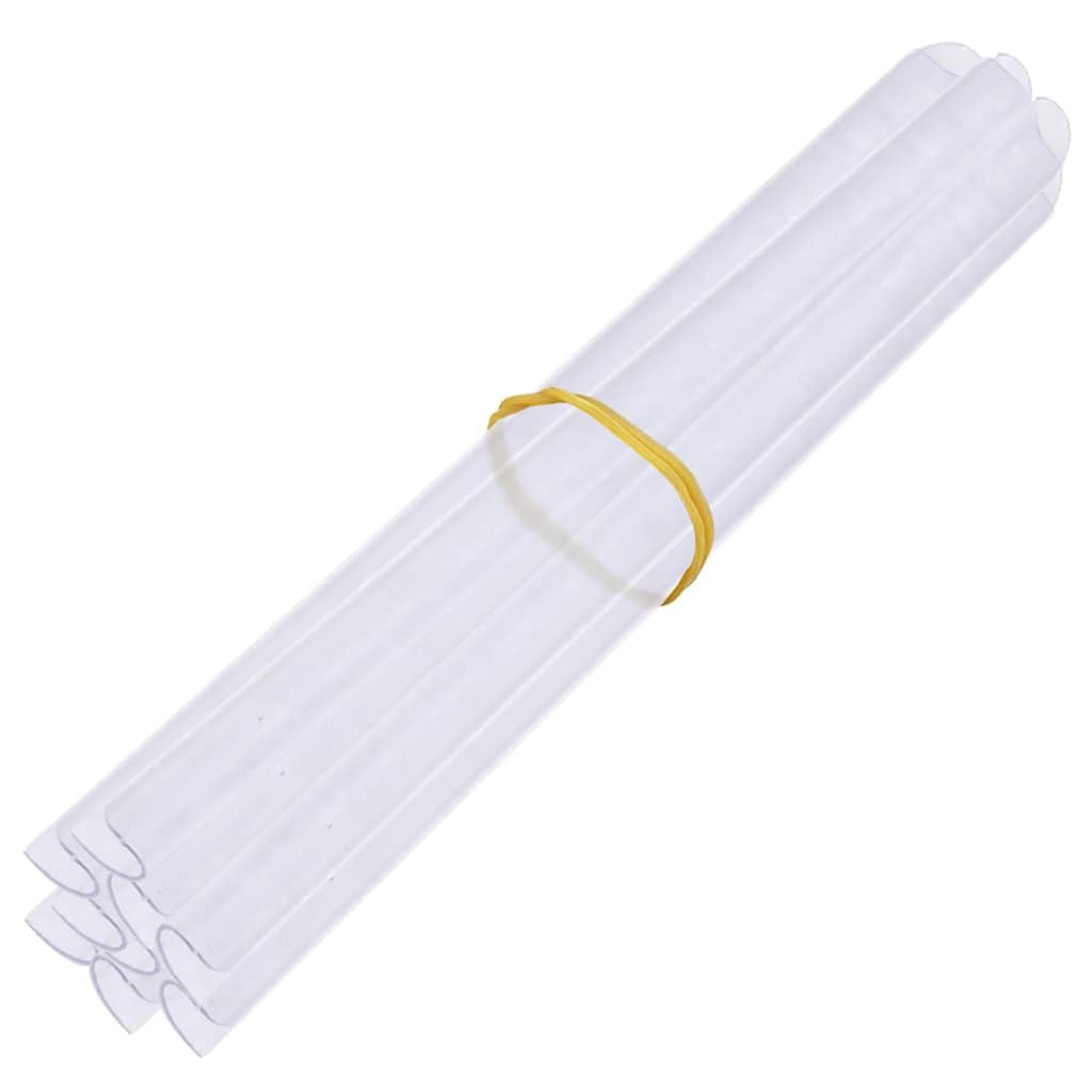 Écran d'Intimité de Jardin 4 Pcs, Brise-Vue en Rouleau PVC 35x0,19 m pour Clôture Grillagée, Canisse Occultant pour Balcon et Terrasse, 80 Clips de Fixation Inclus, Blanc