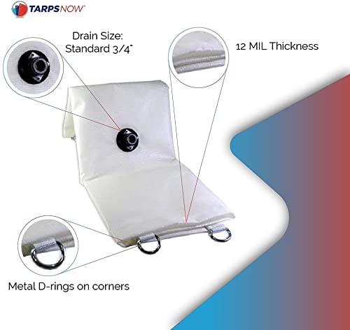 Tarps Now Draining - Deviatore Di Perdite Da Soffitto – Rain Catcher Tetto Pioggia Deviatore Tarp, Bianco (7 'X 7') - 9