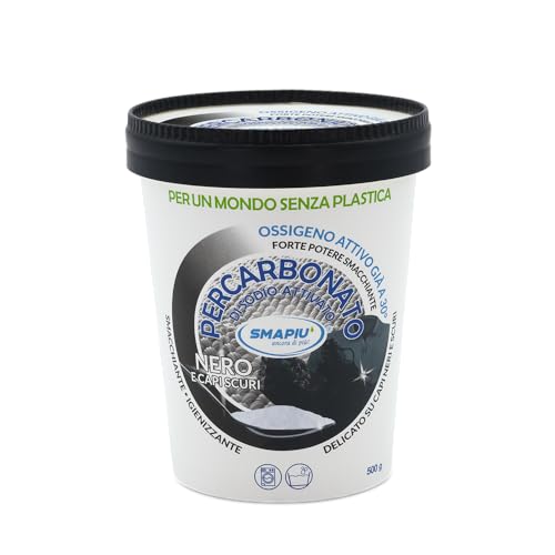 Percarbonato de sodio activo quitamanchas desinfectante ecológico para la ropa de las prendas negras y oscuras a mano y en lavadora 500 gr