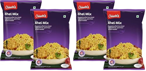Image of Chheda's - Bhel Mix - Roased Puffed Rice, Peanuts, Besan Sev - Sev Kurmura (300g Pack of 4)