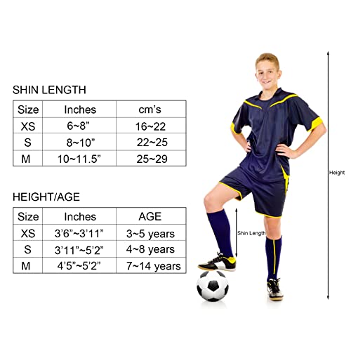 Soccer Shin Guards, Peng Chi Football Body Shield Leg Guards, Protective Padded Arm Knee Sleeve Compression Leg For 2-14 Boys Girls Youth #TOP2