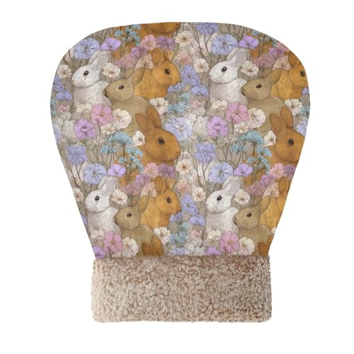 Yasala Cat Sleeping Bag Rabbit Flower Cat Snuggle Sack Soft Winter Warm Blanket Small Dog Washable Pet Bed Tunnel Semi-Enclosed Kitten House for All Seasons