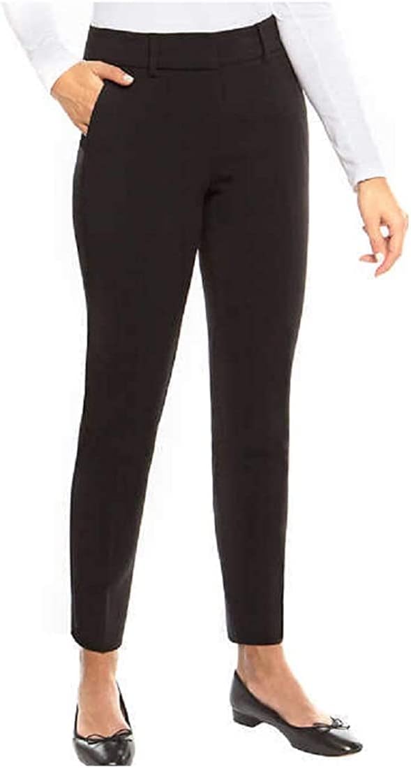 Kirkland Signature Ladies' Modern Fit Comfort Stretch Ankle Ankle Pant (22, Black)