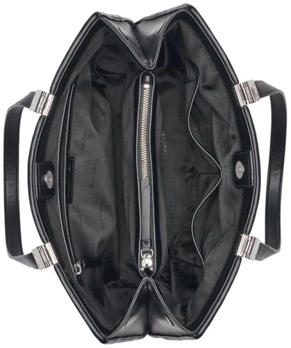 Image of Calvin Klein Women's Granite Geometric Tote Bag - Vegan Leather, Monogram, 3 Pockets