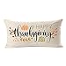 MFGNEH Thanksgiving Decorations Pillow Covers 12x20 Inch,Happy Thanksgiving Decor Thanks Lumbar Pillow Farmhouse for Sofa