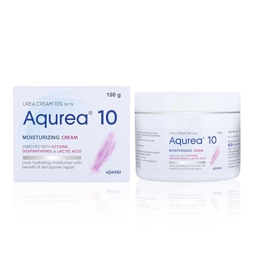 Image of AQUREA Cream 10% - Deep Moisturising & Exfoliating Cream for Dry, Rough & Thickened Skin with Triple Action Hydration, Keratolytic & Barrier Repair - Dermatologically Safe - 100gm
