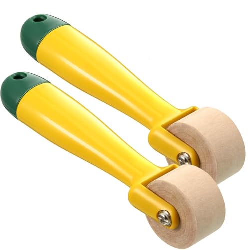 Image of Blulu 2 Pcs Quilting Seam Roller, Sewing Seam Wallpaper Roller with Easy to Grip Handle for Quilting, Sewing, Print, Ink, Wallpaper, Home Decoration