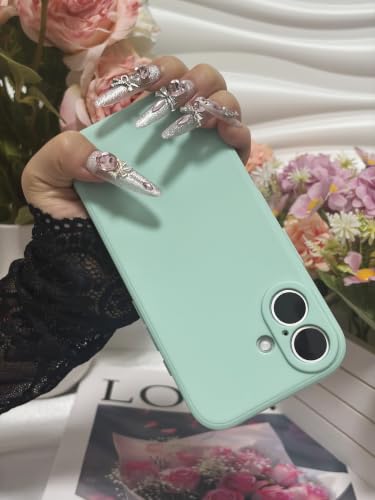 Coque iPhone 17 luxueuse housse protectrice en silicone vert fin - 2
