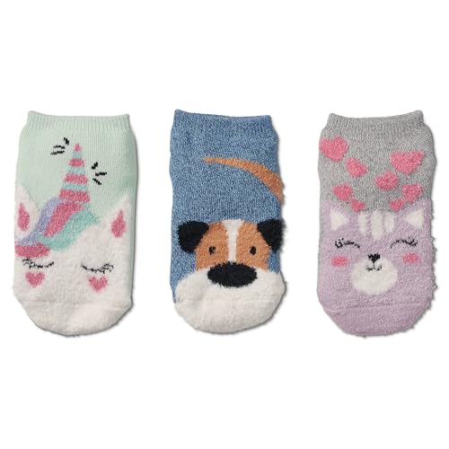 Sof Sole Unisex Kid's Youth Fireside Double-Layer Cozy Ultra-Warm Soft Giftable Multi-Pack Socks (3-Pairs)