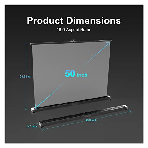 Pantalla portátil para proyector P50 Pro 50" tableta plegable miniatura 2