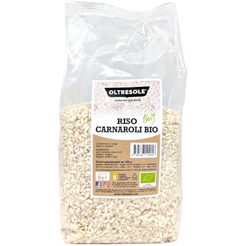 Oltresole, Riso Carnaroli Biologico 1 Kg, Riso Italiano Premium per