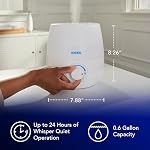 Vicks NaturalCare Cool Mist Ultrasonic Humidifier with Color-Changing Light - Image 2
