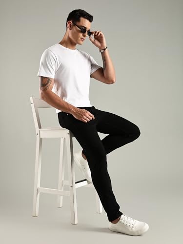 Image of Thomas Scott Men's | Mild Fade | Slim Fit | Denim | Regular Wear | Stretchable | Casual Jeans for Men