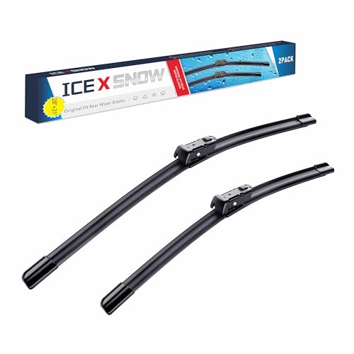 Image of ICEXSNOW 28 inch+21 inch Windshield Wiper Blades Replacement for 2015-2023 Ford Transit-150 /Transit-250 /Transit-350 /Transit-350 HD Automotive Replacement Windshield Wiper Blades,Top Lock
