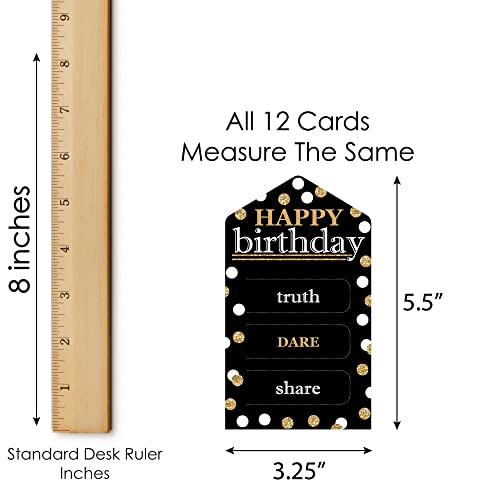 Big Dot Of Happiness BT8073PUL Adult Happy Birthday - Gold - Birthday Party Game Pickle Cards thumb #3