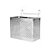 Bestonzon, cestino rettangolare da appendere per posate in acciaio inox, con ganci per cucina (doppi scomparti)