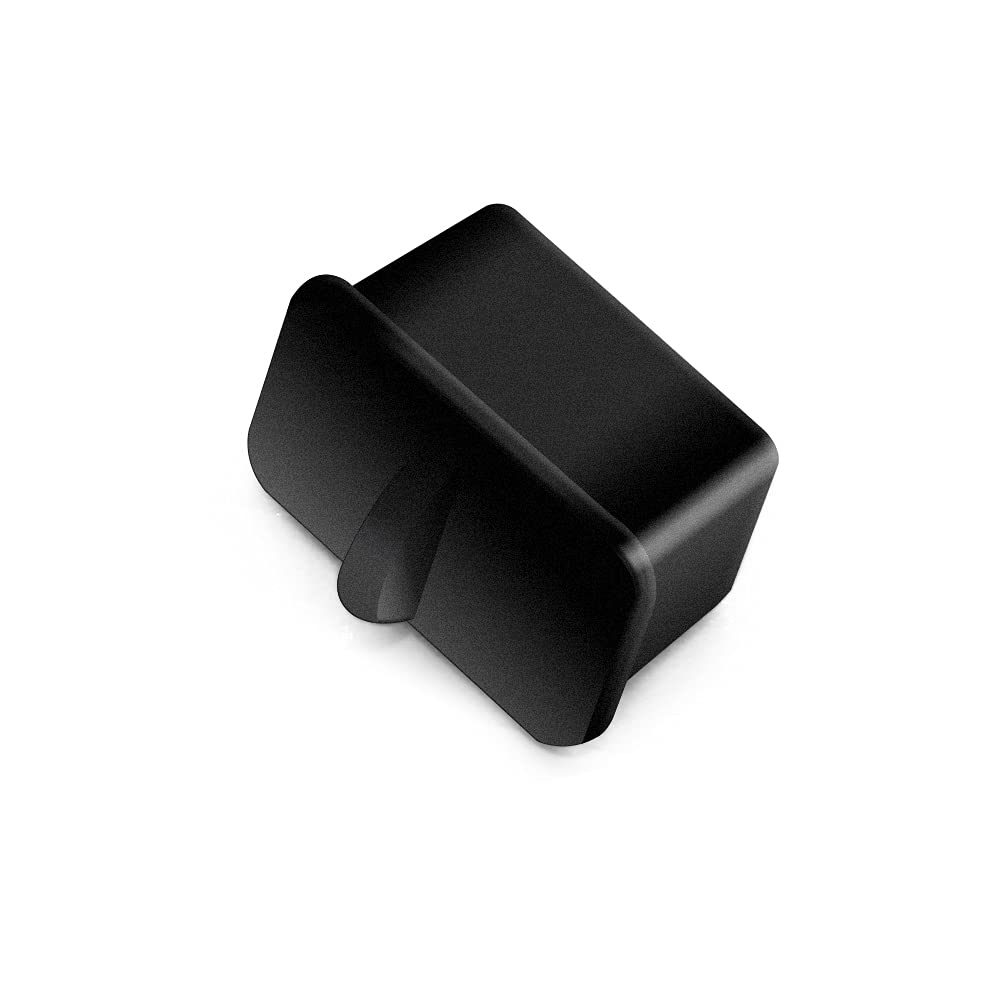 SFP-A Staubschutzkappen, Ethernet-Port-Stecker, Schutz für Netzwerk-Switches, Router, Hubs, Schlitzanschluss, schwarzes Silikon, 15 x 10 x 17 mm, 50 Stück