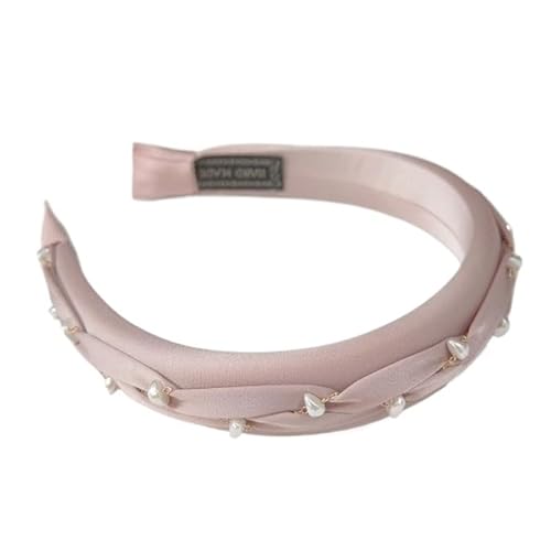 KAJYLFAST French Pearl Headband for Women Wide Edge Hair Accessoriesece