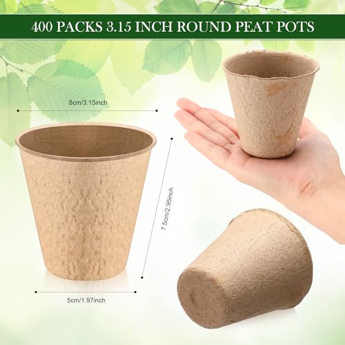 meekoo-400-Pcs-315-Inch-Peat-Pots-for-Seedlings-Round-Plant-Starter-Pots-Small-Seed-Starting-Pots-Nursery-Plants-Pots-for-Garden-Planting-Flower-Herb-Seed-Germination-Containers
