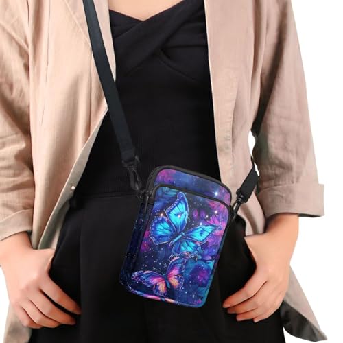Small Crossbody Bags for Women Men Mini Messenger Bag with Pocket Adjustable Shoulder Strap4