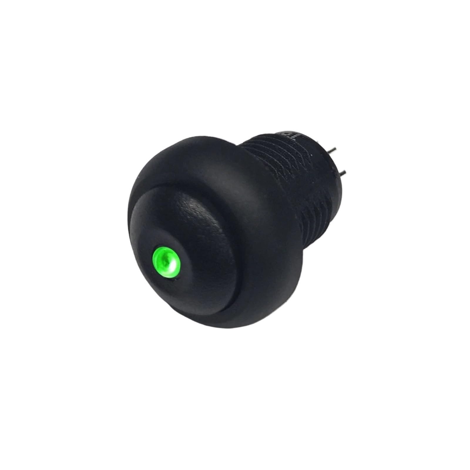 Pulsador de 12mm momentáneo LED verde 6V IP67 botón impermeable para panel electrónico